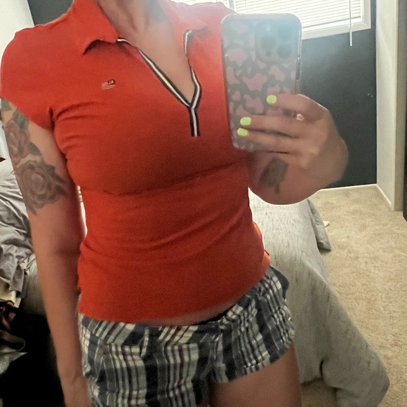 Vintage Y2K Polo by Ralph Lauren Orange Polo Top - Picture 3 of 13